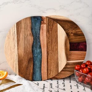 Resin & Wood Round Cutting Board